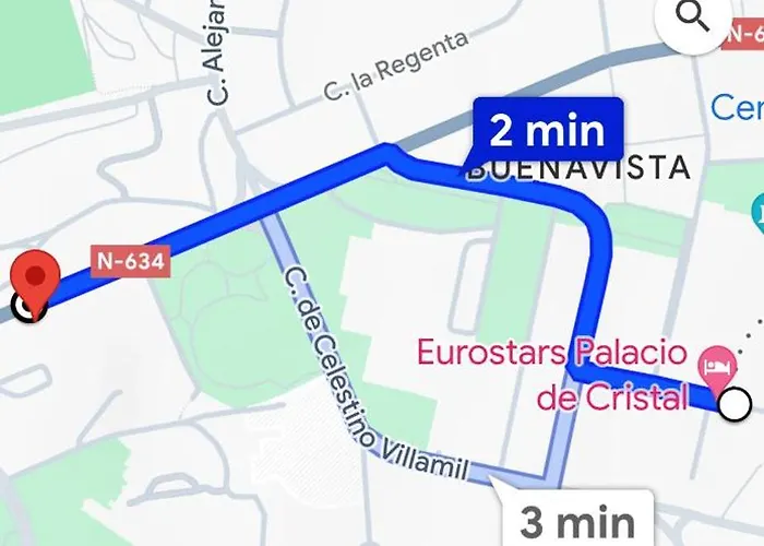 Vistas Monte Naranco Con Parking 5euros Al Dia 오비에도